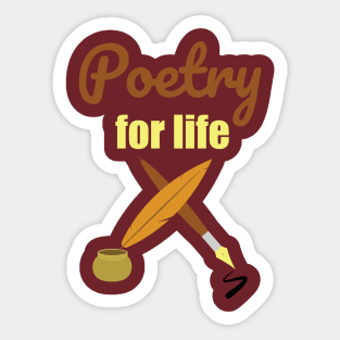 April - Poetry Month Sticker